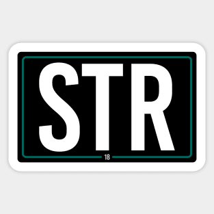 STR 18 Sticker